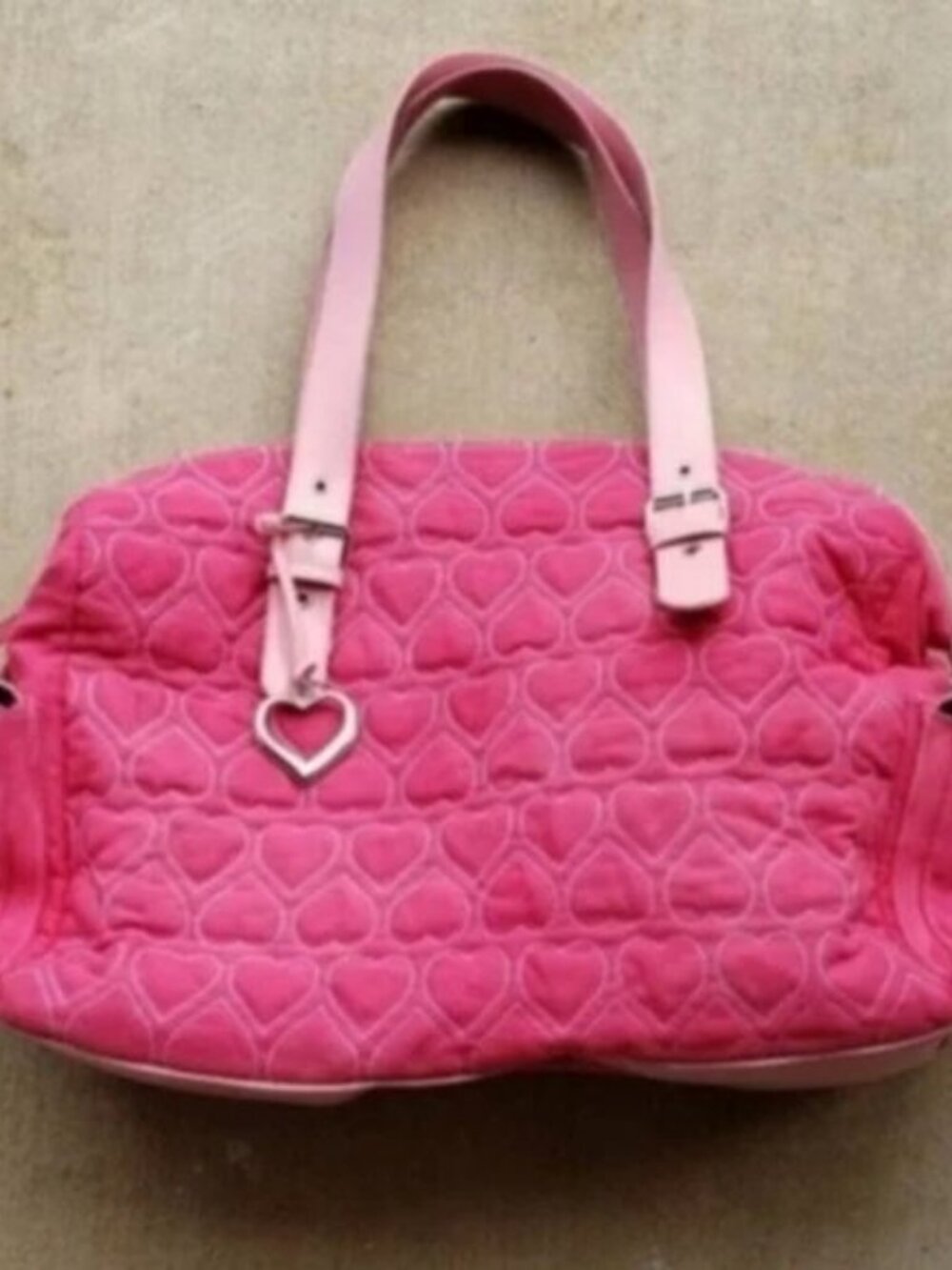 Shades of Pink Heart Weekender Bag.